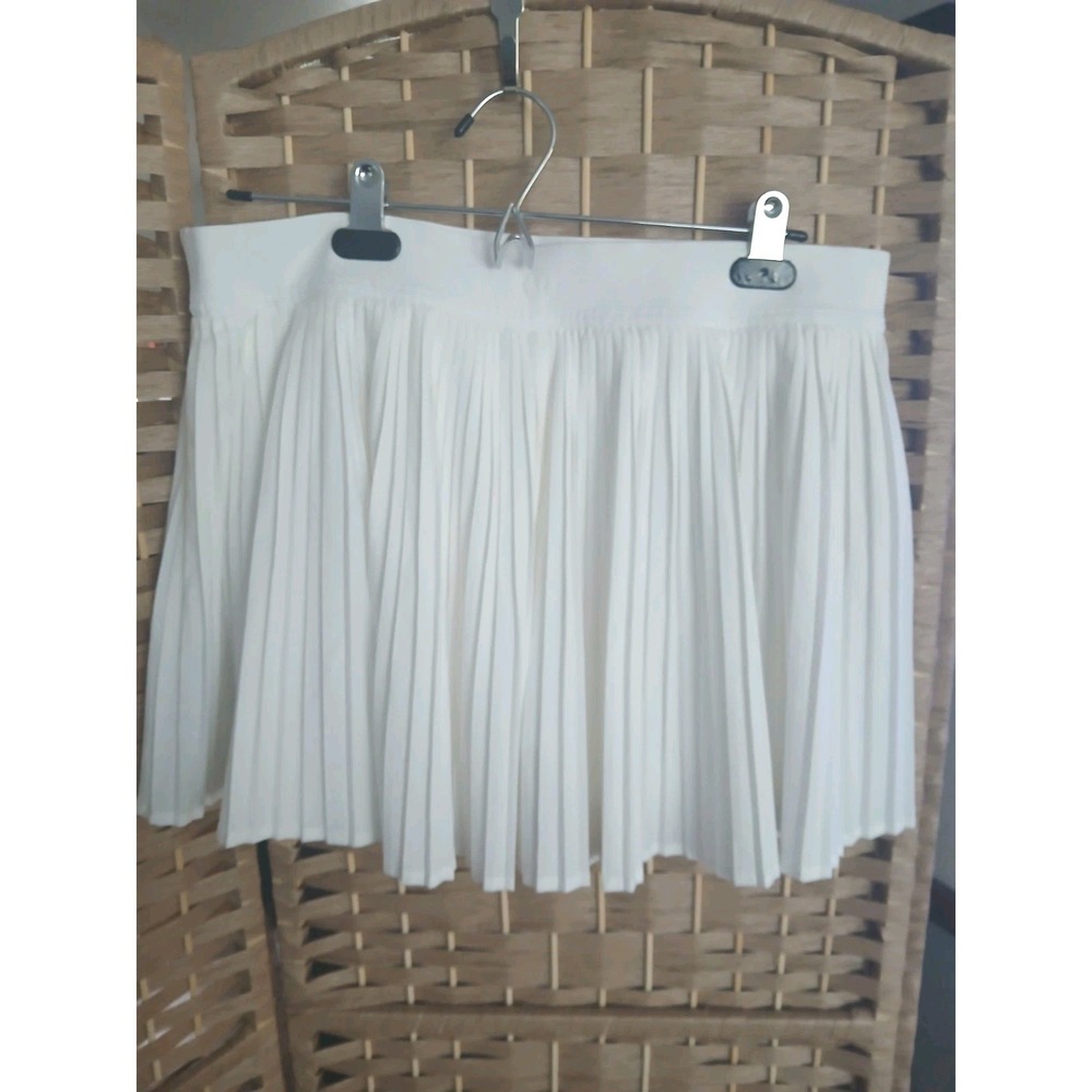 Lululemon Women's White Pleated Tennis Skirt Sz 12 Pickleball Golf - Picture 5 of 8